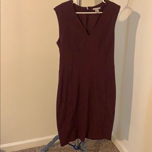 Beautiful burgundy business dress.